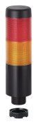 Werma LED-signaltorn, röd/gul, 205mA, 12VAC/VDC, kabelanslutning, 2 m (698.130.74)