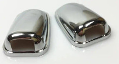 Krom framruta vindrutespolarhuvud Vattenspraymunstycke Torkare Cover Trim för Ford Focus MK3 Mondeo MK4