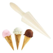 HURRISE köksredskap Cream Horn Formar ABS Plast Bakning Koner Horn Former föremål set Vit