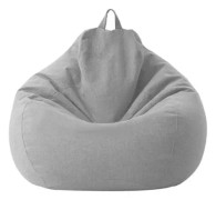 Stor Liten Lazy Sofföverdrag Stolar Utan Fyllning Linne Tyg Lounger Sits Sittsäck Puff Soffa Tatami Vardagsrum Sittsäckar