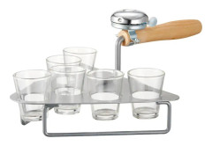 Mura Murslev med 6 glas och ringklocka Dorre