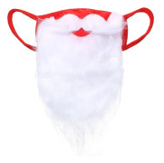 Rolig jultomte skäggmask Tvättbar julfest Kostym Ansiktsdekorera för vuxna till jul (en one size passar alla) Typ 1