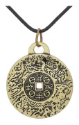 Feng Shui Pengar Amulett Halsband Retrostil Smycken Hänge Mode Amulett Halsband