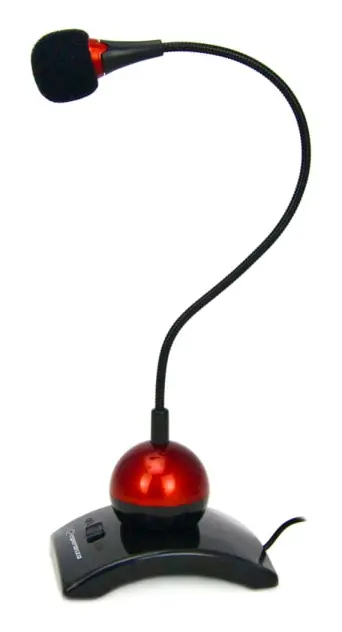 Esperanza Microphone Chat Desktop Röd