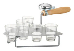 Mura Murslev med 6 glas och ringklocka Dorre