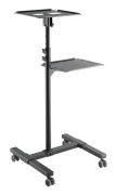 LogiLink BP0069, Ställ till bärbara datorer, Grå, Plast, Stål, 10 kg, 950 - 1450 mm, 502 mm