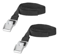Knyt fast remmar med metallspänne 18mm-75cm - set med 2 delar