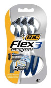 BIC Flex 3 Comfort Engångshyvel 3 Blad 4 enheter
