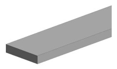 EVERGREEN fyrkantig polystyrenprofil - 350 x 2 x 0,50 mm - förpackning om 10 st