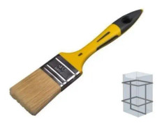 9800009 platta blanka borstar t40 kartong med 12 st