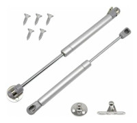 Set med 2 gasfjädrar, 60N/6 kg möbelfjäderfjäder gasstötdämpare, mjuka gångjärn, hydrauliska fjäderben för skåpsstag för kök