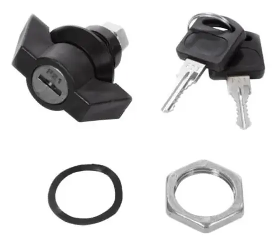 Perel Postlådelås för paket, med 2 nycklar, diameter 22 mm