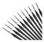 Black Paint Brushes Kit, 11 delar Professionell akrylfärg Br