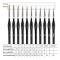 Black Paint Brushes Kit, 11 delar Professionell akrylfärg Br