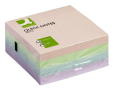 Q-CONNECT KF01347, Rektangel, Blandade färger, 76 mm, 76 mm, 162 g, 400 ark