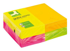 Staples Adhesive Pad 127 x 76mm, Neon, 12 x 100 sheets (C71780)