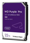 Western Digital WD221PURP Purple PRO Surveillance HDD, 22 TB, 3.5", SATA3, 512MB