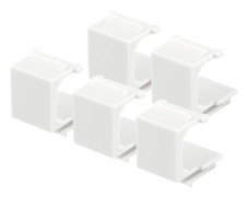VR-229 - DELTACO VR-229 - Modulär insättning (tom) - vit (paket om 5)
