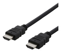 Deltaco HDMI kabel, CCS, High Speed, Ethernet, 1m, svart