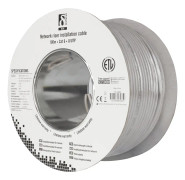 Deltaco U/UTP Cat6 riser installationskabel, 100m trumma, 250MHz