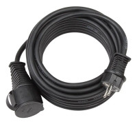 brennenstuhl H07RN-F 3G2,5 - Förlängningskabel för ström - power CEE 7/7 (hona) till power CEE 7/7 (hane) - AC 450/750 V - 25 m - svart