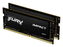 Kingston FURY Impact - DDR4 - sats - 64 GB: 2 x 32 GB - SO DIMM 260-pin - 1600 MHz / PC4-25600 - CL20 - 1.2 V - ej buffrad - icke ECC - svart