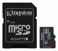 Micro-SD Minneskort med Adapter Kingston SDCIT2 64 GB