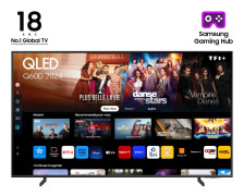 SAMSUNG 55inch Q60D 4K Smart TV 2024 QLED 60Hz MIRRORING 3xHDMI 2xUSB LAN DIG-OUT WIFI5 BT5.2 20w ARC HDR10+ DVB-T2CS2 VESA200x200