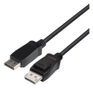 DisplayPort-kabel DELTACO 3m, 8K, DP 1.4, DSC 1.2, LSZH svart/DP8K-1030-LSZH