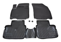 Gummimatta 3D - J&J AUTOMOTIVE - Suzuki SX-4 2006-2013 - Svart - Skräddarsydd - Halkskyddande