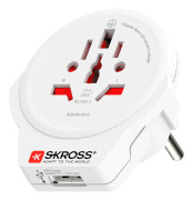 Skross 1500266 Reseadapter World to Europe USB 1.0