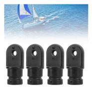 4 st Bimini Top-beslag Nylon Ögleände Övre Bimini Top Hårdvara Skyddskåpa för Marin Båt 3/4