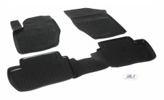 Gummigolvmattor - J&J AUTOMOTIVE - Peugeot 408 - Anpassad - Halkfri - Giftfri TPE
