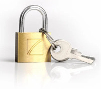 Travel Blue Security suitcase Padlock, 20mm - solid brass