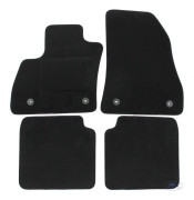 Black Velvet Golvmatta - J&J AUTOMOTIVE - Fiat 500L - Anpassad - Halkfri - Vattentät
