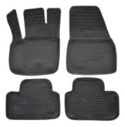 3D-gummigolvmattor - J&J AUTOMOTIVE - Volvo XC40 - Anpassad - Halkfri - Svart