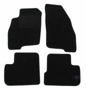 Black Velvet Golvmattor - J&J AUTOMOTIVE - Fiat Grande Punto - Anpassad - Halkfri - Vattentät