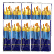 Penseluppsättningar, 10-pack 100 st. Målarpenslar med spetsiga runda spetsar Nylon Hair Artist Akrylpenslar för akryl akvarellolja, ansiktskonst, läge