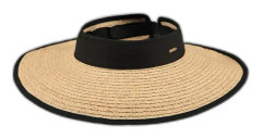 Naturlig halm Tambou Visir Cap - Barts