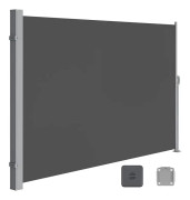 Rootz sidomarkis - Utomhustak - Solskydd - Pulverlackerat stål - Polyester - UV-skydd - 200cm x 400cm