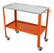 Svetsbord, 18 tum, kolstål, flexibelt, 1200lb, orange