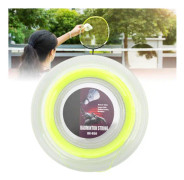 Badmintonracketsträng 0,72 mm 200 m rackettråd rulle för amatör daglig träning fluorescerande gul