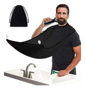 Skäggförkläde Justerbart Skägg Rakning Förkläde Tyg Med Sugkoppar Skägg Formning Verktyg, Hår Nylon Skägg Cape Catcher Trimning Och Klippning Förkläde För Män