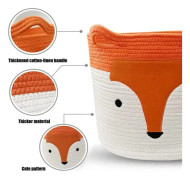 Bomullstvättkorg, Orange Fox hopfällbara förvaringskorgar