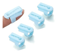 5 st Garnstyrningsfingerhållare i plast, Garnstyrningsfinger, Stickfinger Ring för virkning, Sticktillbehör