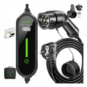JATRHG Bärbar elbilladdare 3,6KW-1,5KW 20M Typ 2 enfas