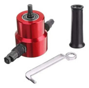 Metall skärverktyg dubbelt huvud plåt nibbler tillbehör för borrhål punch metall cutter plåt plåt plåt tillbehör plåt saxar