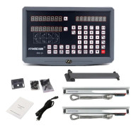 Digitalt avläsningsdisplay, 2-axligt DRO-kit, 5um optisk linjal, 0,005mm komplett kit