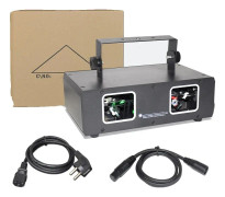 Laserprojektor, hög effektutgång, DMX-kontroll, RG Laser Light, EU-kontakt