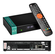 Satellitmottagare, H265 HEVC-stöd, Inbyggt 24G WIFI, V8X, EU-kontakt
